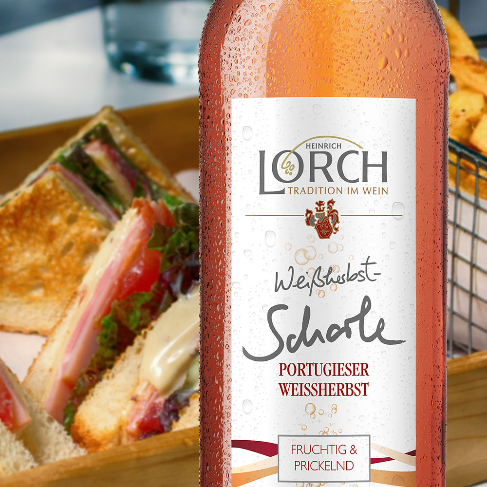 Lorch Weinschorle Portugieser Weißherbst, fruchtig, 1,0l