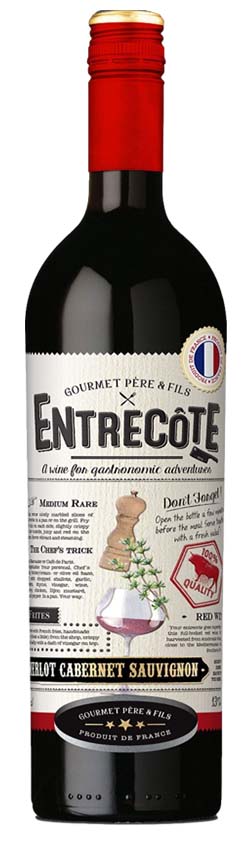 Entrecôte Merlot Cabernet Syrah, halbtrocken, 2023, 0,75l