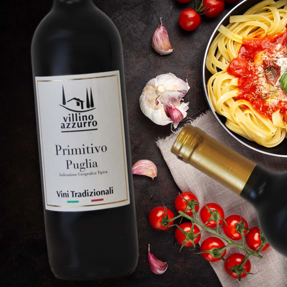 Villino Azzurro Primitivo Puglia IGT, trocken, 2023, 0,75l