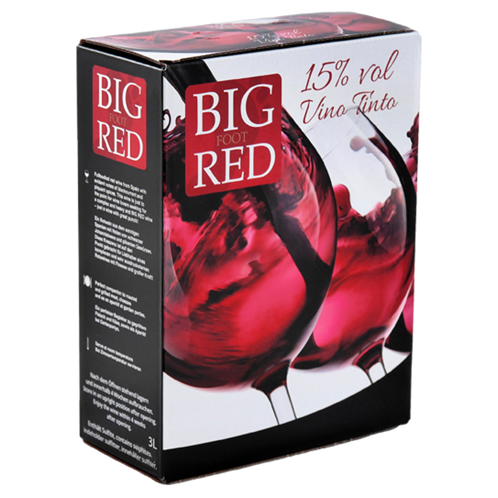 Big Foot Red Vino Tinto, trocken, 3 Liter Bag-in-Box