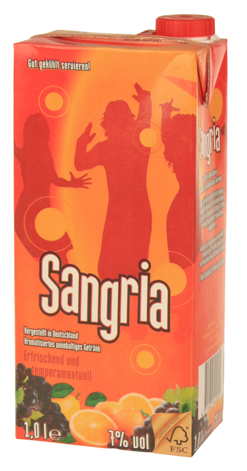 Sangria, süß, Tetra-Pak, 1 Liter