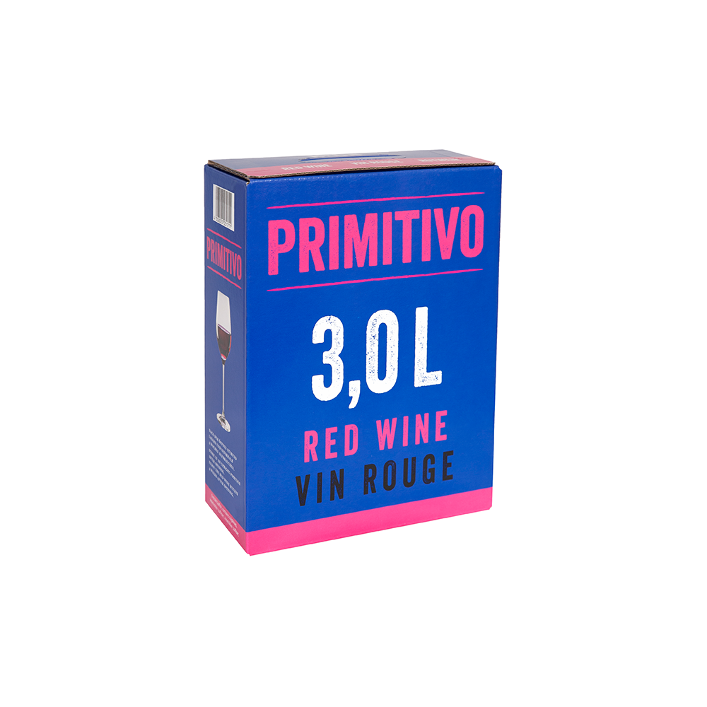 Neon Primitivo, trocken, sortenreines Weinpaket (4x3l)