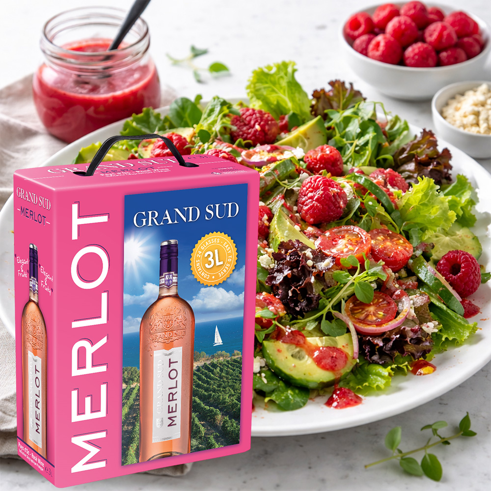 Grand Sud Merlot Rosé, trocken, 2024, Bag-in-Box, 3,0l