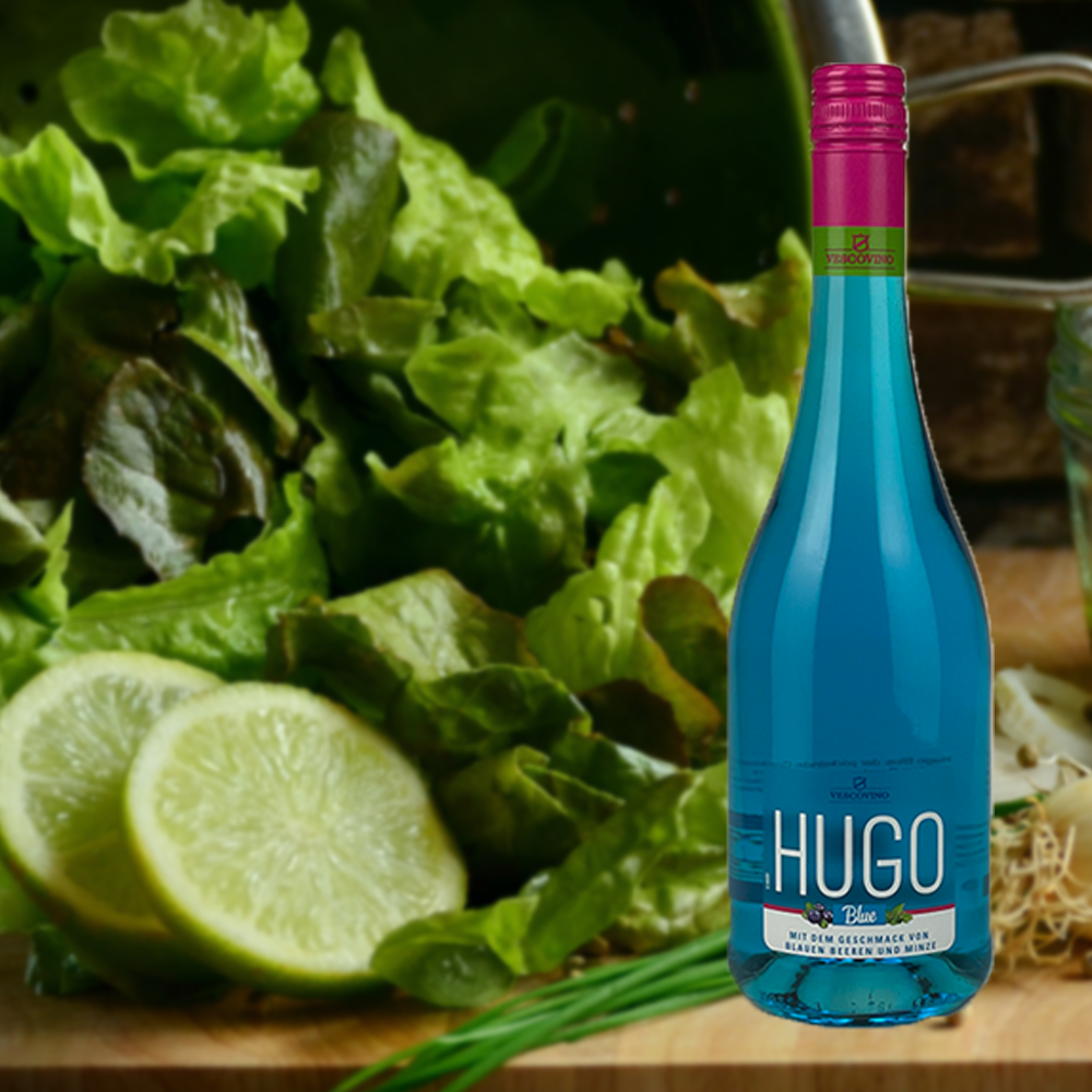 Vescovino Hugo Blue, fruchtig, 0,75l