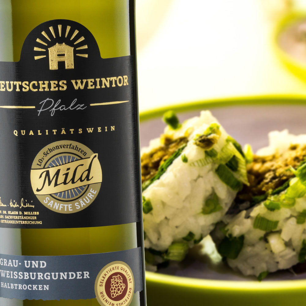 Deutsches Weintor Grau- und Weißburgunder Edition Mild, halbtrocken, 2022, 0,75l