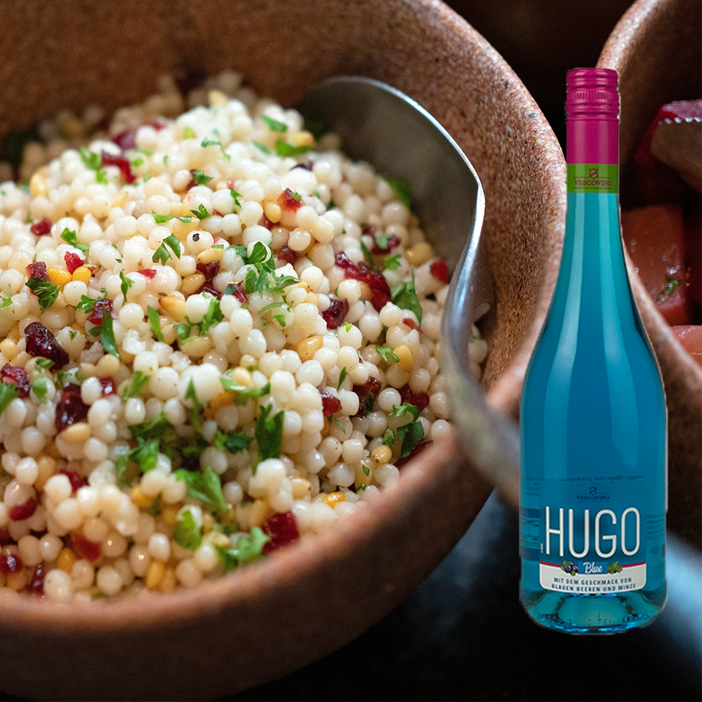 Vescovino Hugo Blue, fruchtig, 0,75l