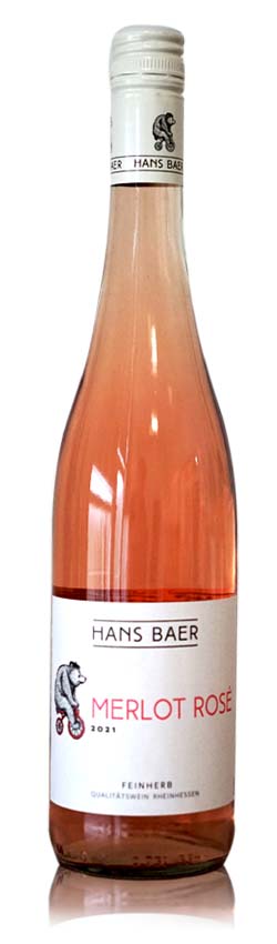 Hans Baer Merlot Rosé, feinherb, 2023, 0,75l