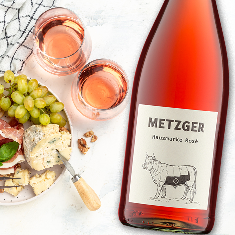 Weingut Metzger Hausmarke Rosé, lieblich, 2022, 1,0l