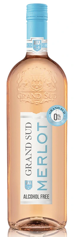 Grand Sud Merlot Rosé 0,0%, alkoholfrei, 1,0l