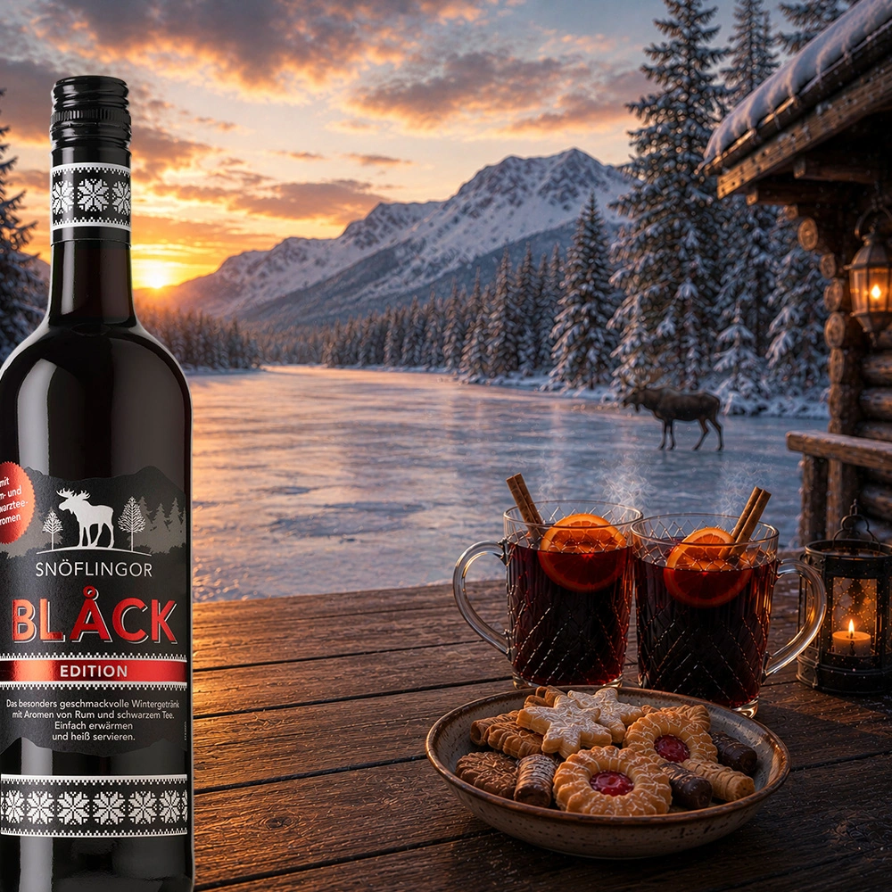 Snöflingor Black Edition, 0,75l
