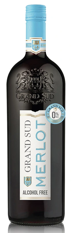 Grand Sud Merlot 0,0%, alkoholfrei, 1,0l