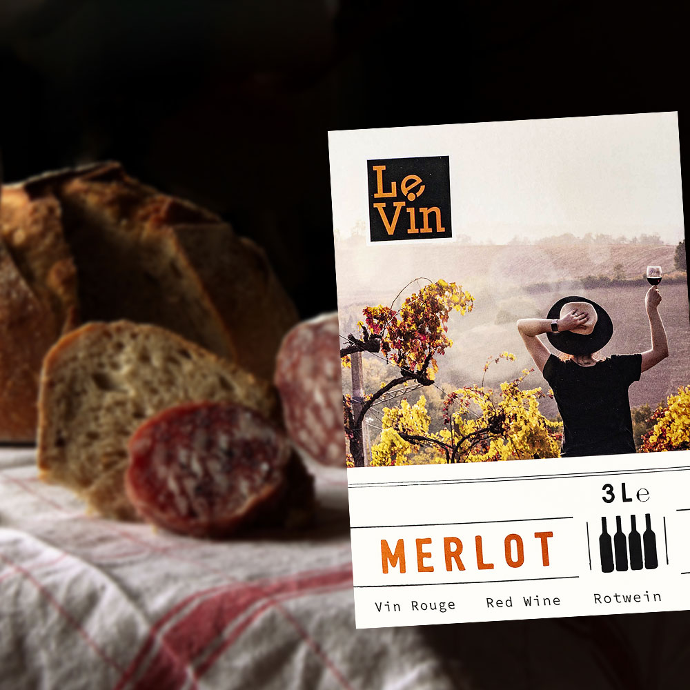 Le Vin Merlot IGP, trocken, Bag-in-Box, 3,0l