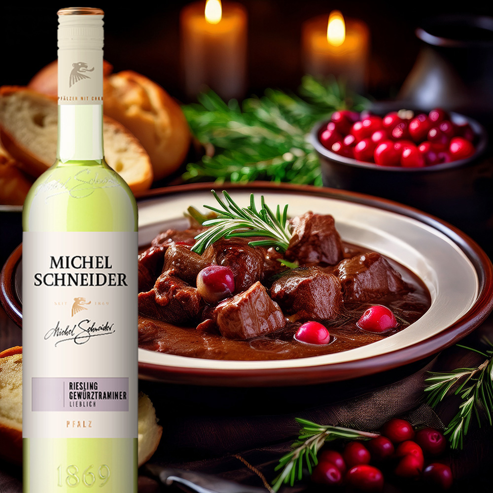 Michel Schneider Riesling Gewürztraminer QbA, lieblich, 2024, 0,75l