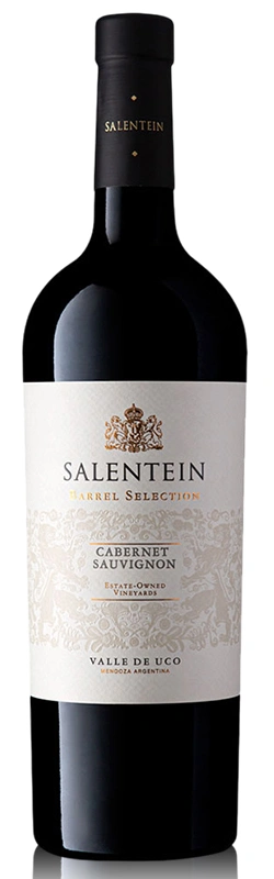 Bodegas Salentein Barrel Selection Cabernet Sauvignon Flasche vor weißem, freigestelltem Hintergrund als Produktaufnahme