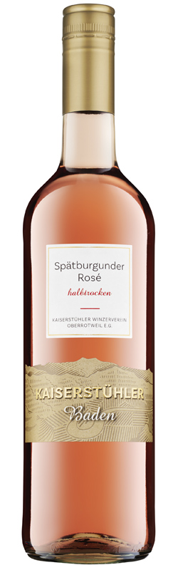 Kaiserstühler Spätburgunder Rosé, halbtrocken, 2022, 0,75l
