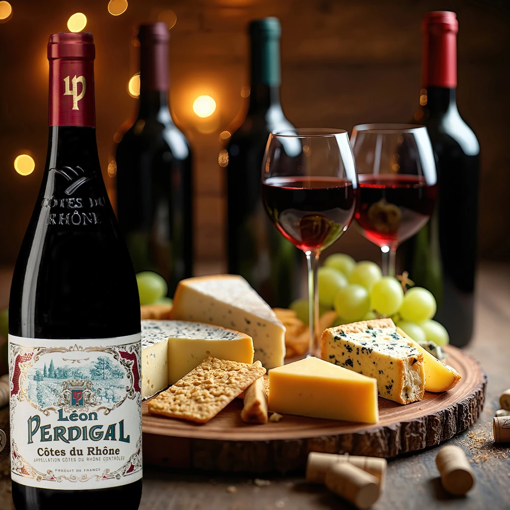 Léon Perdigal Côtes du Rhône Rouge, trocken, sortenreines Weinpaket (6x0,75l)