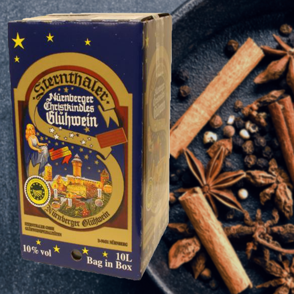 Sternthaler Nürnberger Christkindles Glühwein Rot Bag-in-Box, 10l