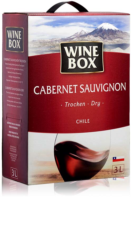 Wine Box Cabernet Sauvignon, trocken, 3 Liter Bag-in-Box