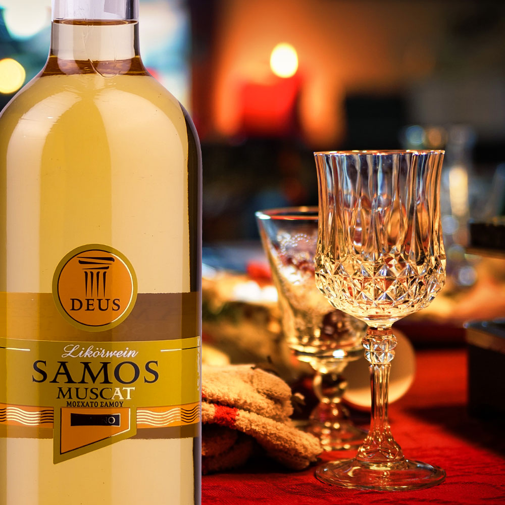 Cavino Deus Samos Muscat, süß, 2023, 0,75l