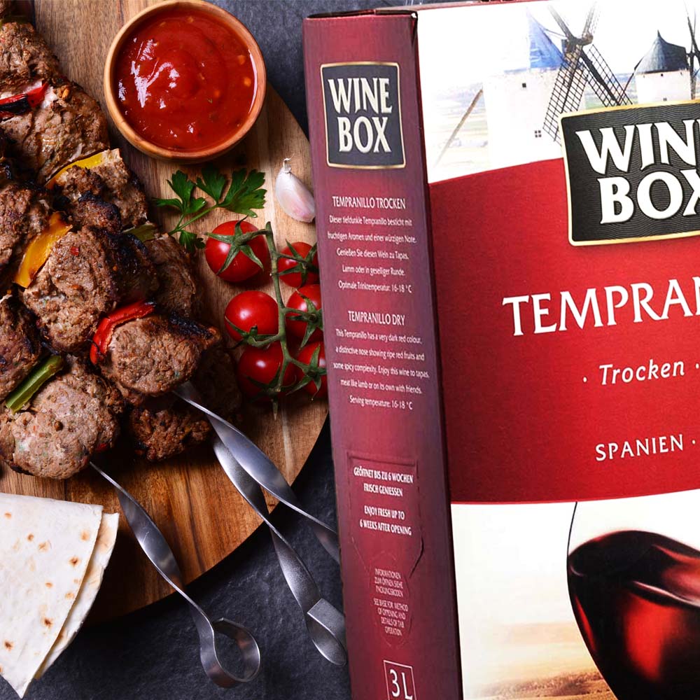 Wine Box Tempranillo, trocken, 3 Liter Bag-in-Box