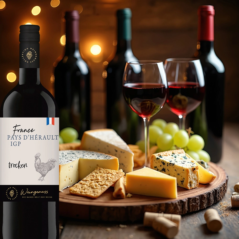 Wein-Genuss Pays d'Herhault IGP Rouge, trocken