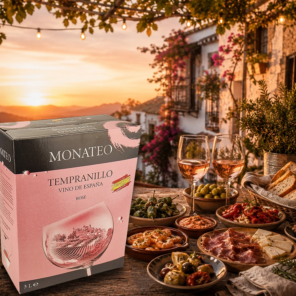 Monateo Tempranillo Rosè, trocken, 2025, Bag-in-Box, 3,0l