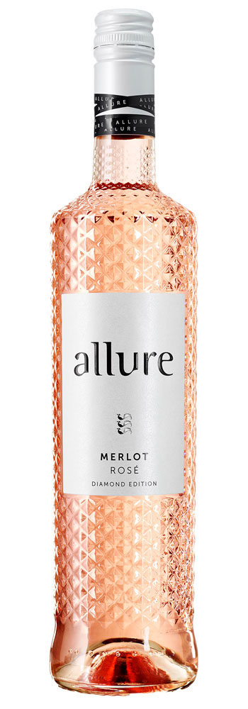 Allure Merlot Rosé, halbtrocken, 2022, 0,75l