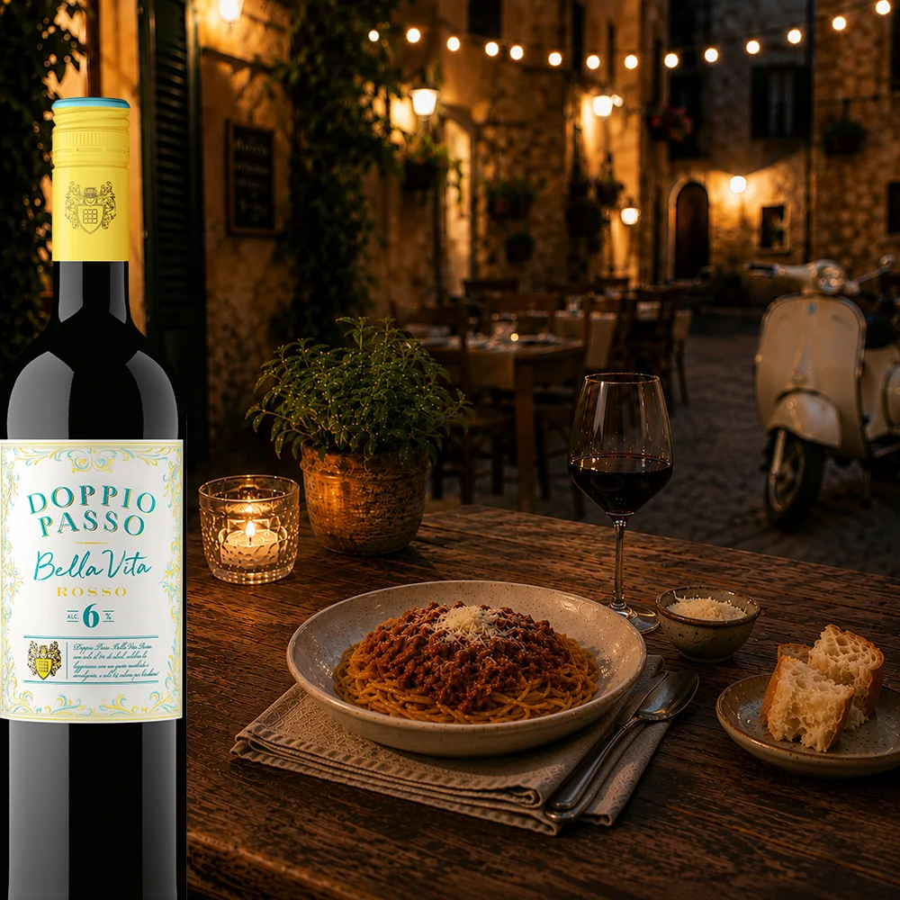 Doppio Passo Bella Vita Rosso, lieblich, 0,75l