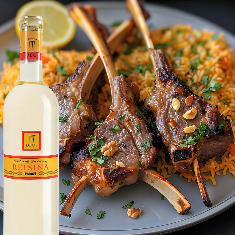 Cavino Deus Retsina, trocken, 0,75l