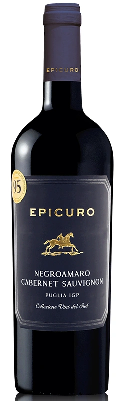 AKTIONSWEIN 1: Epicuro Negroamaro Cabernet Sauvignon, halbtrocken, 2022, sortenreines Weinpaket (6x0,75l)