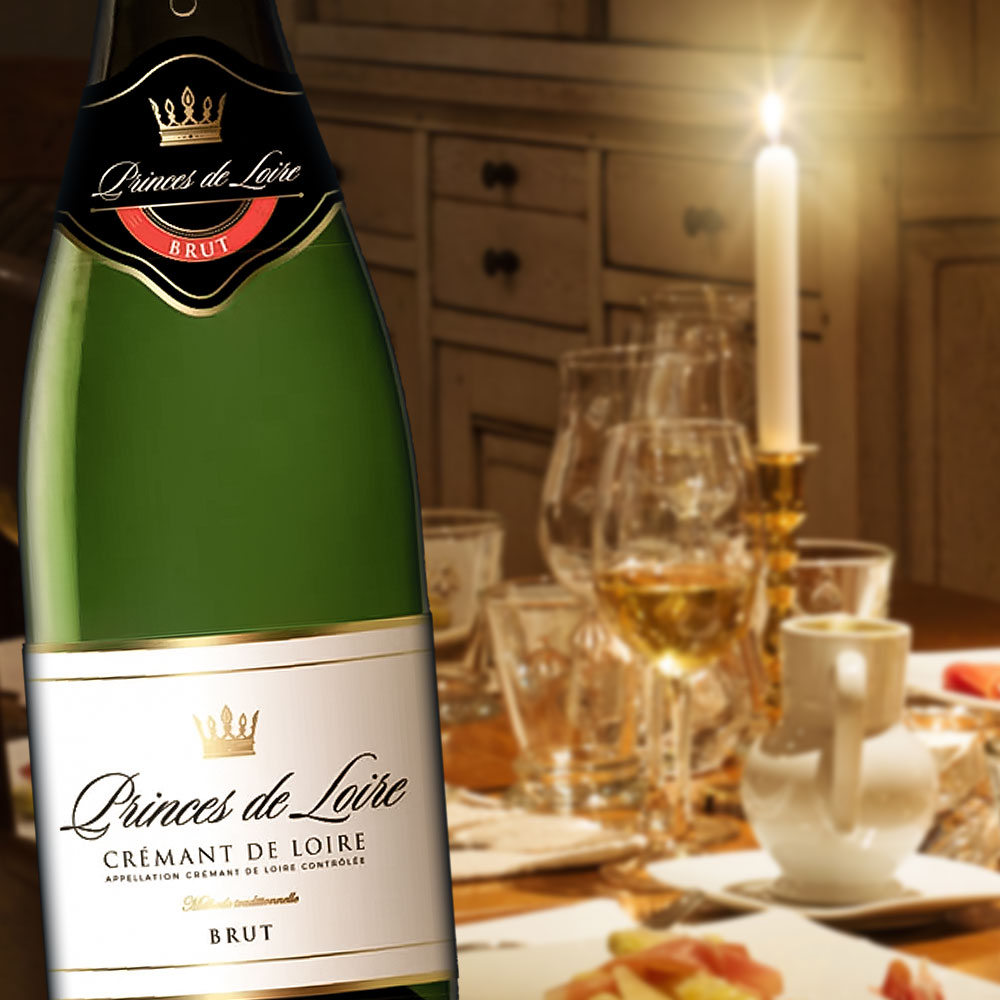 Princes de Loire Crémant de Loire Brut, trocken, 0,75l