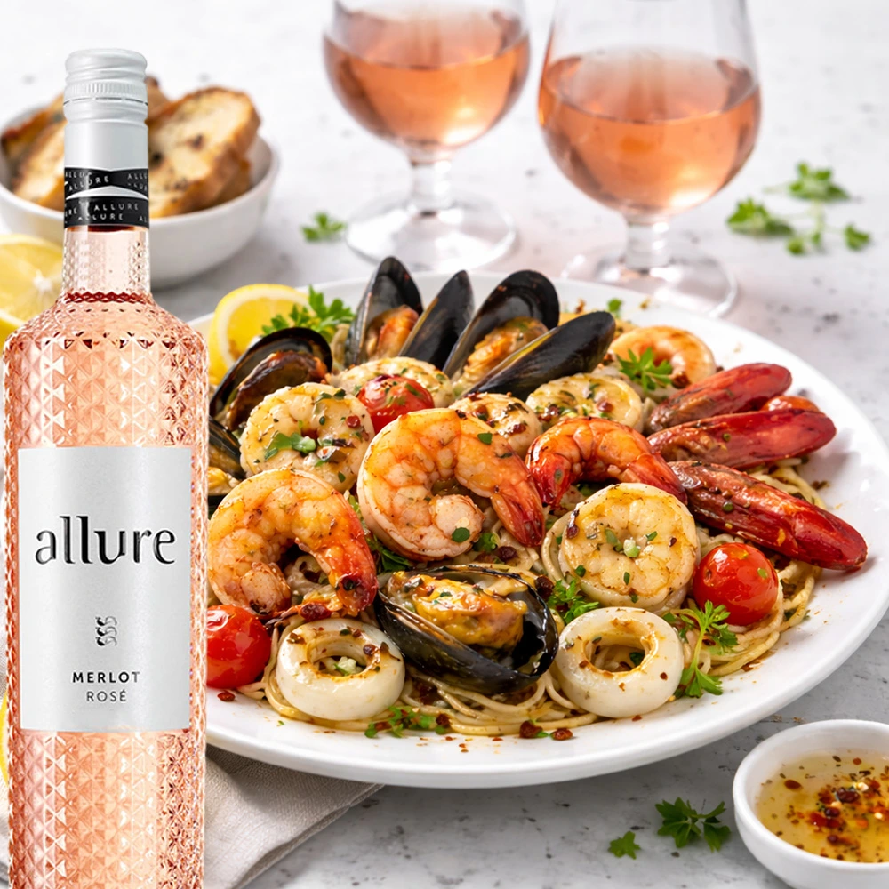 Allure Merlot Rosé, halbtrocken, 2024, 0,75l