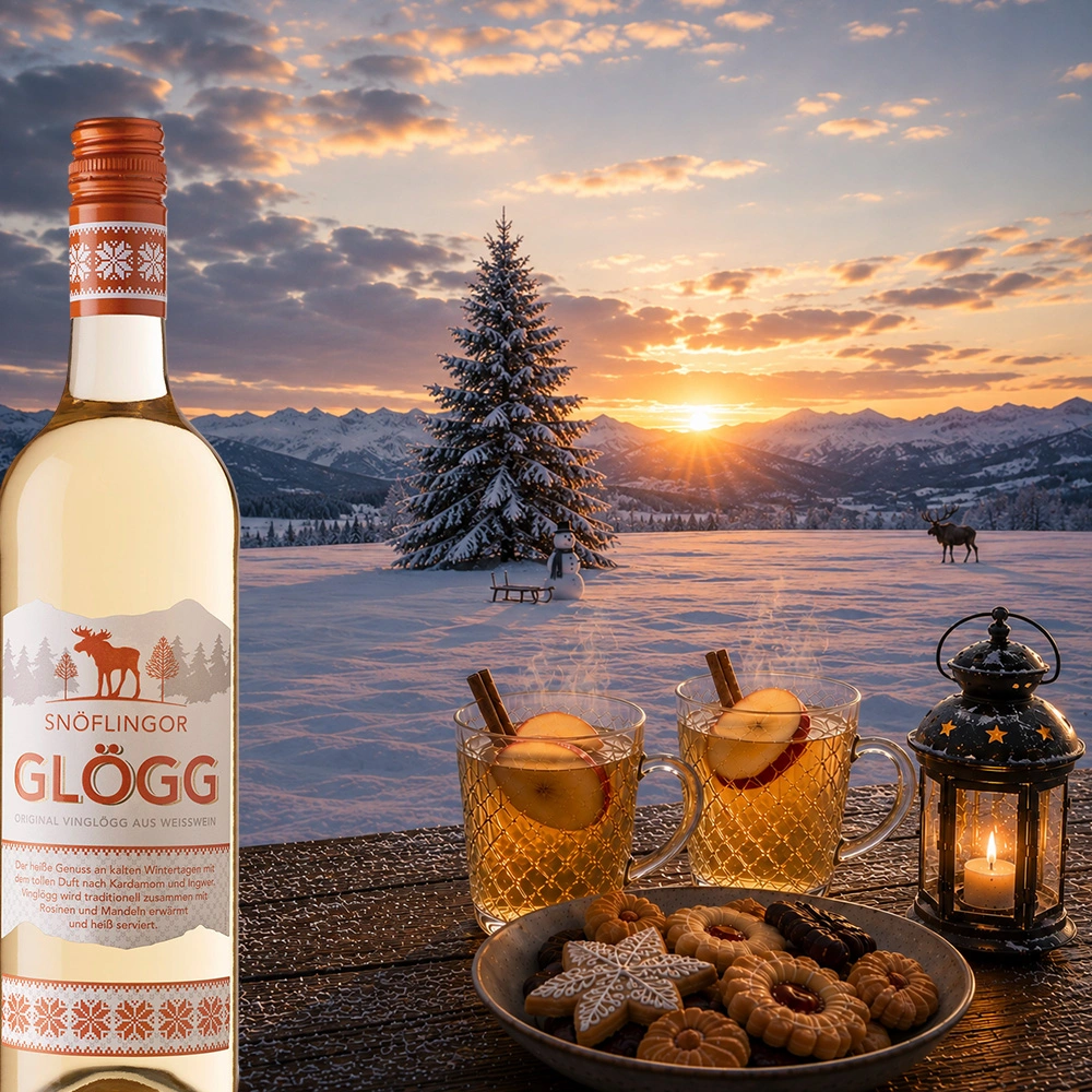 Snöflingor Glögg Vinglögg Weiß, 0,75l