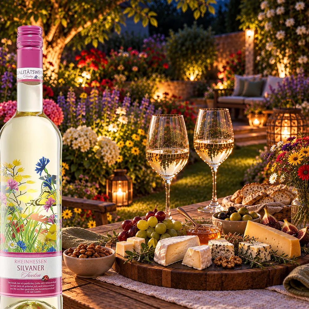 Farbenspiel Silvaner aus Rheinhessen mit Käseauswahl und Weinbegleitung