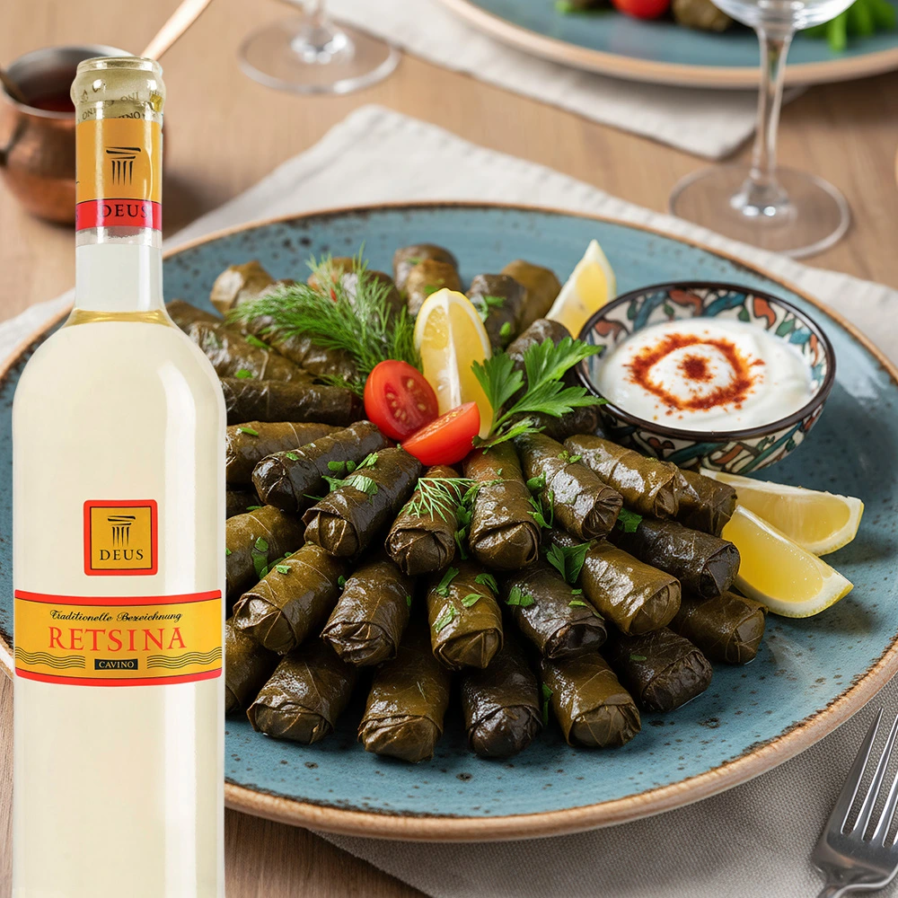 Cavino Deus Retsina, trocken, 0,75l