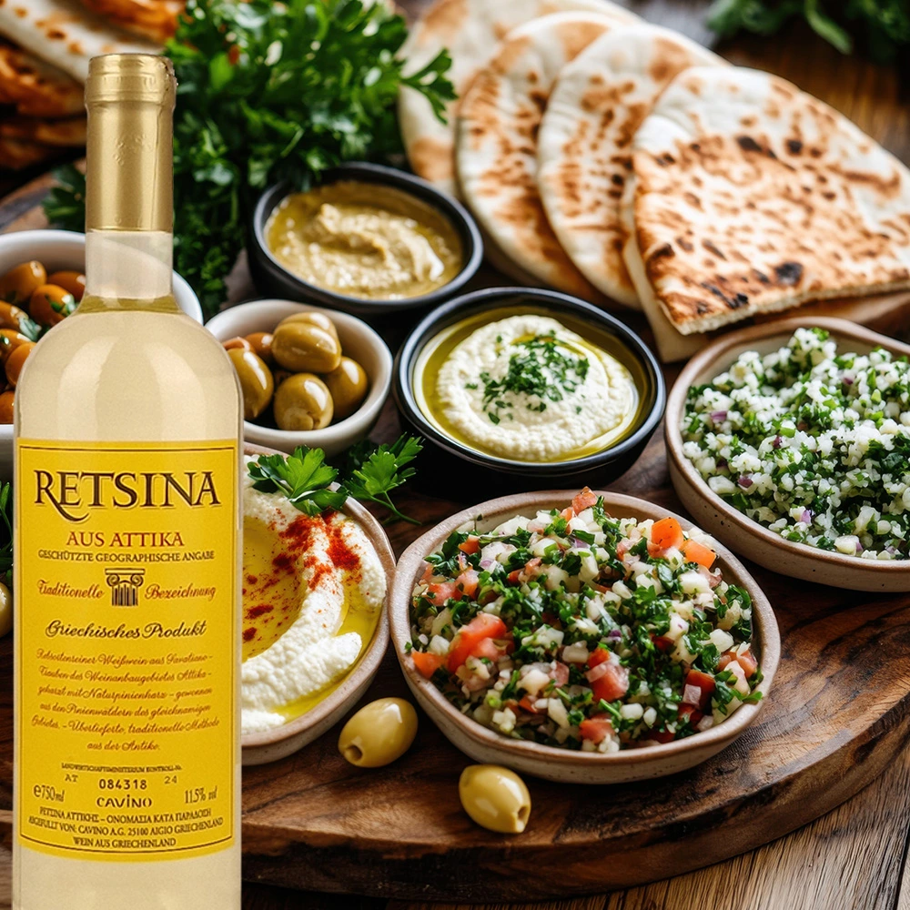 Cavino Deus Retsina aus Attika, trocken, 0,75l