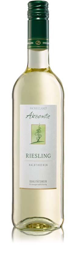 Moselland Akzente Riesling, halbtrocken, 2023, 0,75l