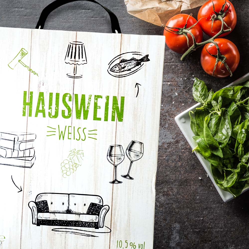 Hauswein Weiß, halbtrocken, Bag-in-Box, 3,0l