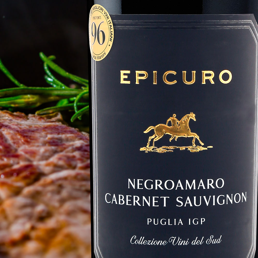 Epicuro Negroamaro Cabernet Sauvignon, halbtrocken, 2022, 0,75l