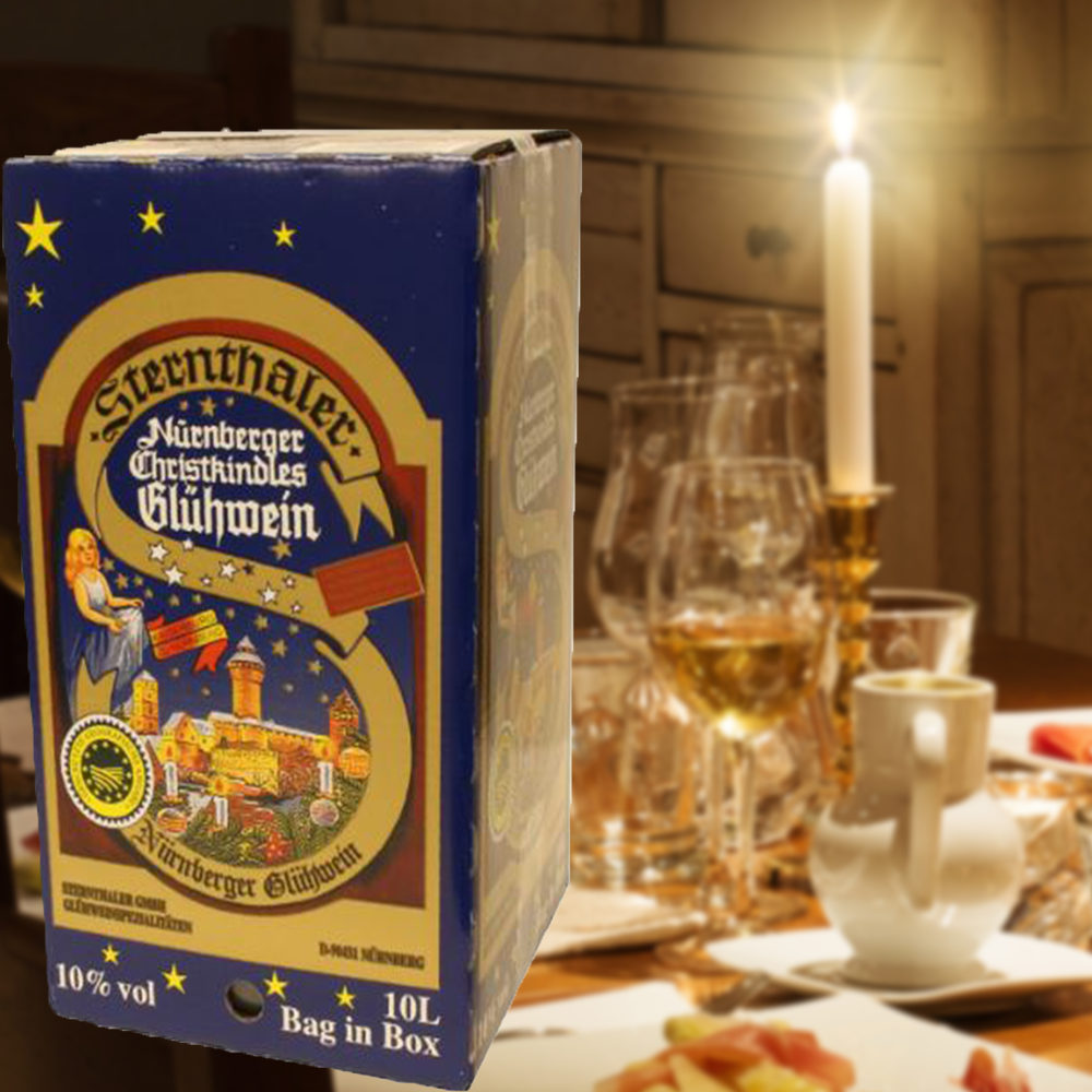 Sternthaler Nürnberger Christkindles Glühwein Rot Bag-in-Box, 10l