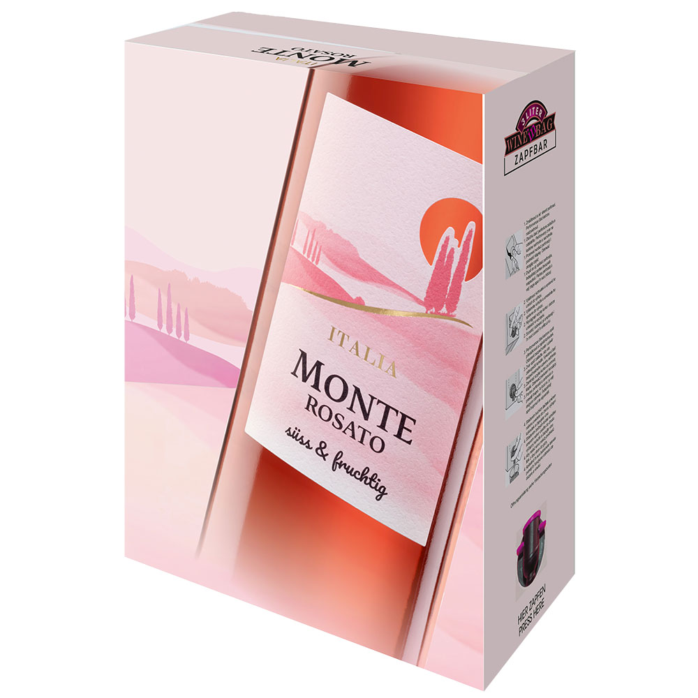 Monte Rosato, süß&fruchtig, Bag-in-Box, 3,0l