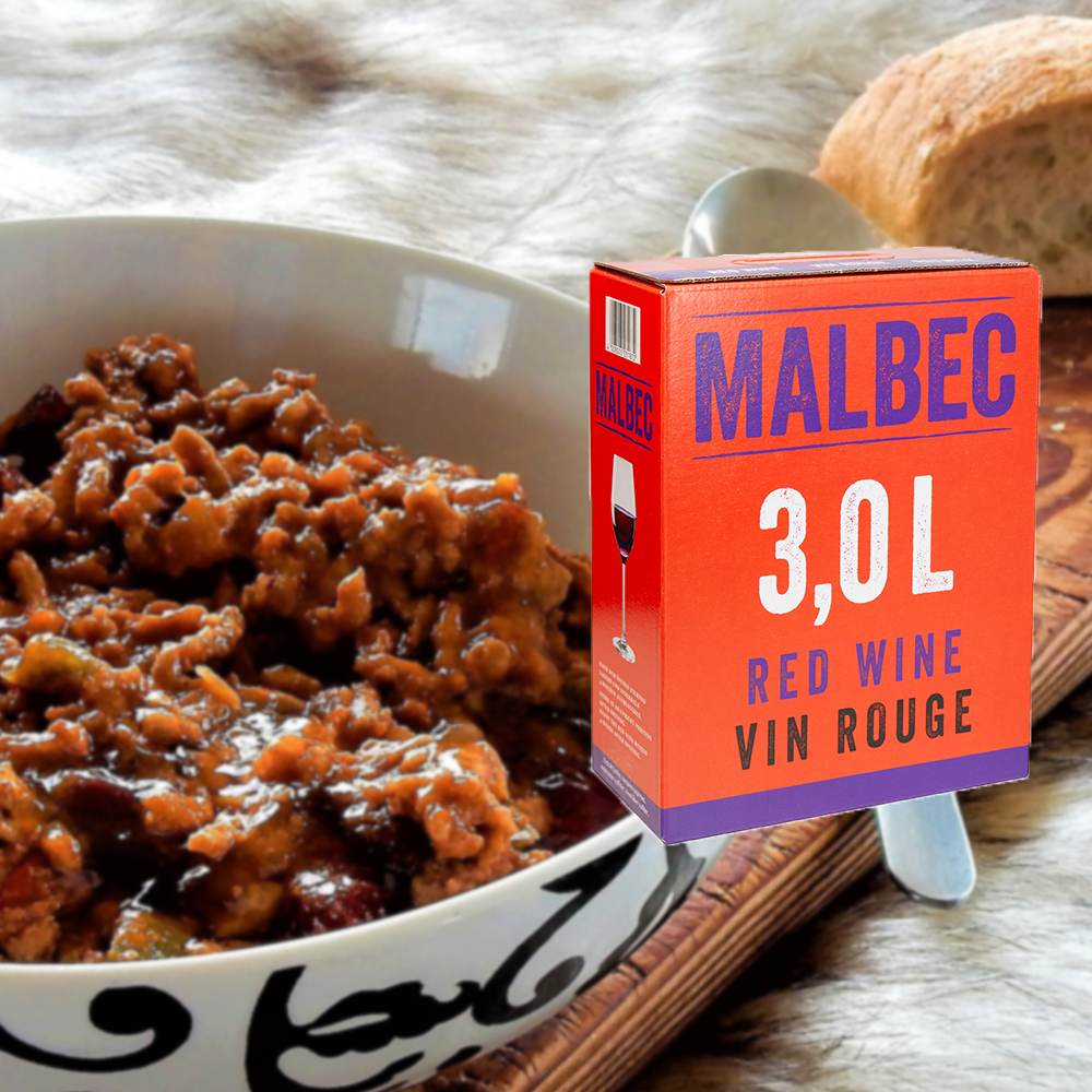 Neon Malbec, trocken, Bag-in-Box, sortenreines Weinpaket (4x3L)