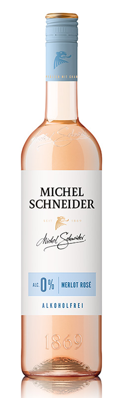 Michel Schneider Merlot Rosé, alkoholfrei, 0,75l