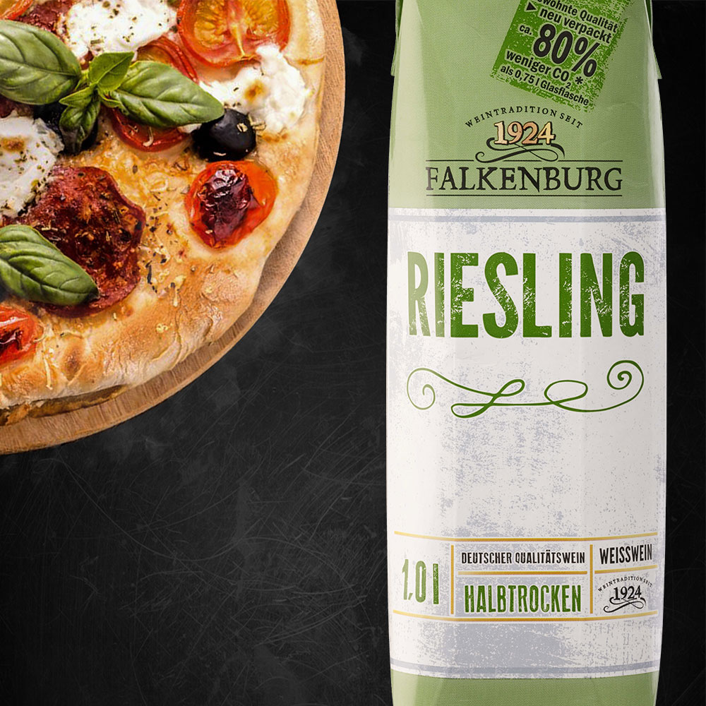 Falkenburg Riesling QbA, halbtrocken, 2022, 1,0l