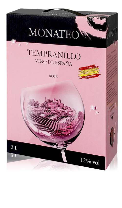 Monateo Tempranillo Rosé, trocken, 2022, Bag-in-Box, 3,0l