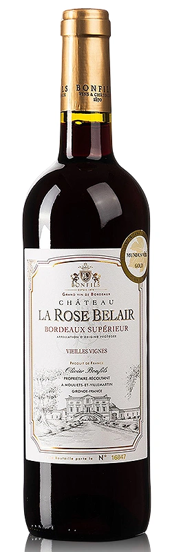 Bonfils Château La Rose Belair Bordeaux Superieur AOP, trocken, 2021, 0,75l