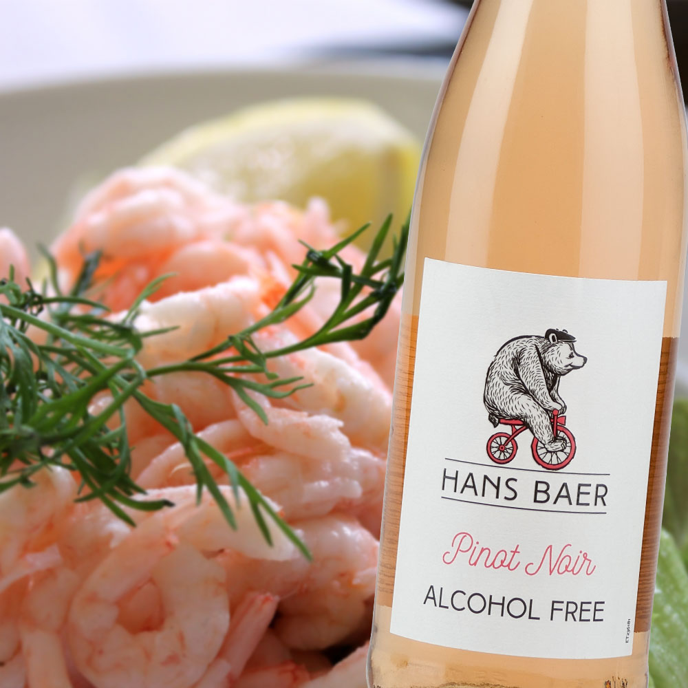 Hans Baer Pinot Noir Rosé alkoholfrei, lieblich, 0,75l