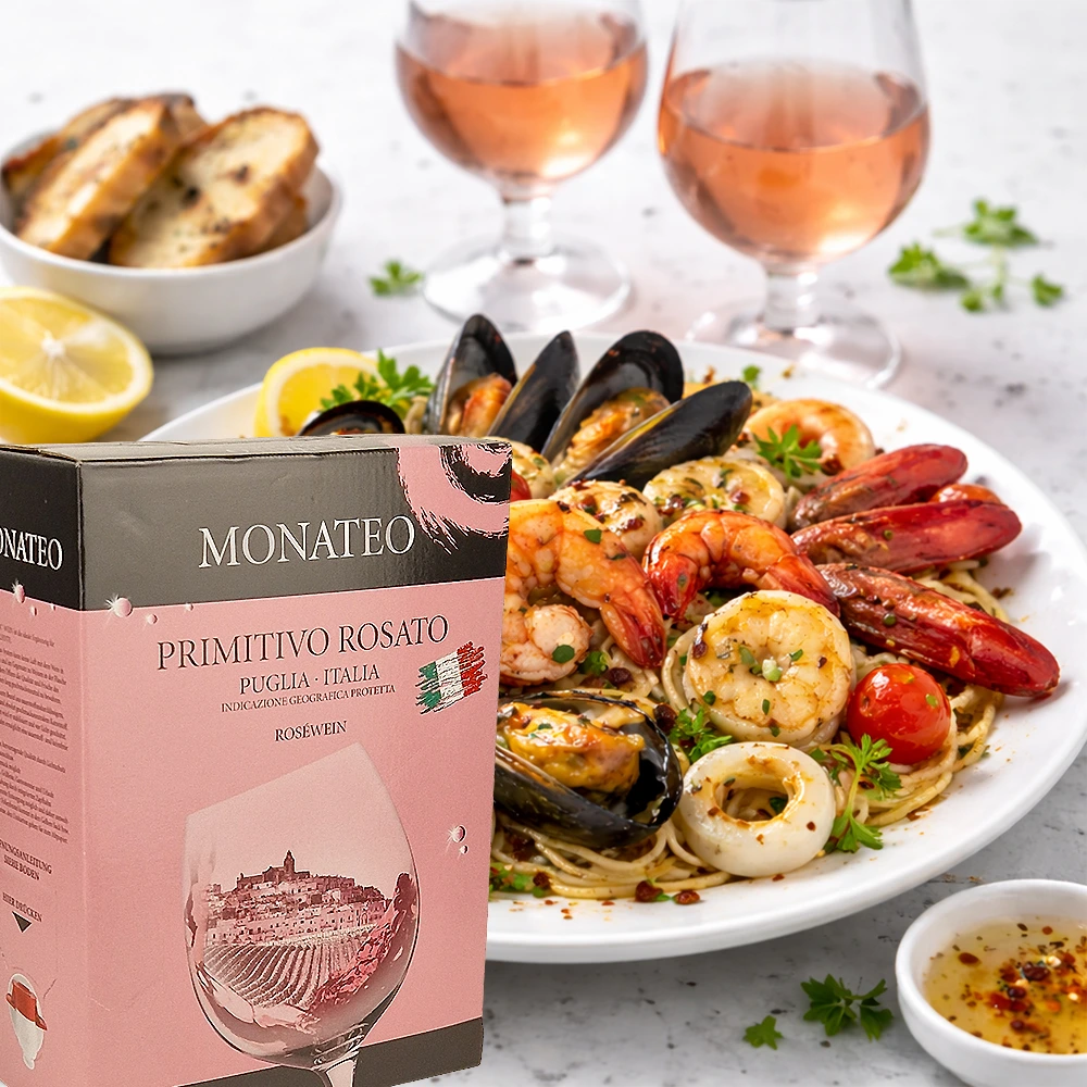 Monateo Primitivo Puglia Rosato, trocken, 2025, Bag-in-Box, 3,0l