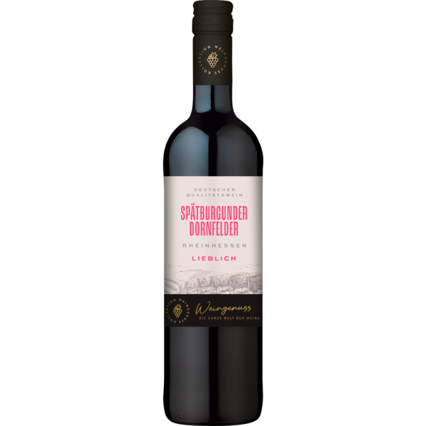 Wein-Genuss Dornfelder Spätburgunder QbA, lieblich, 2024, 0,75l