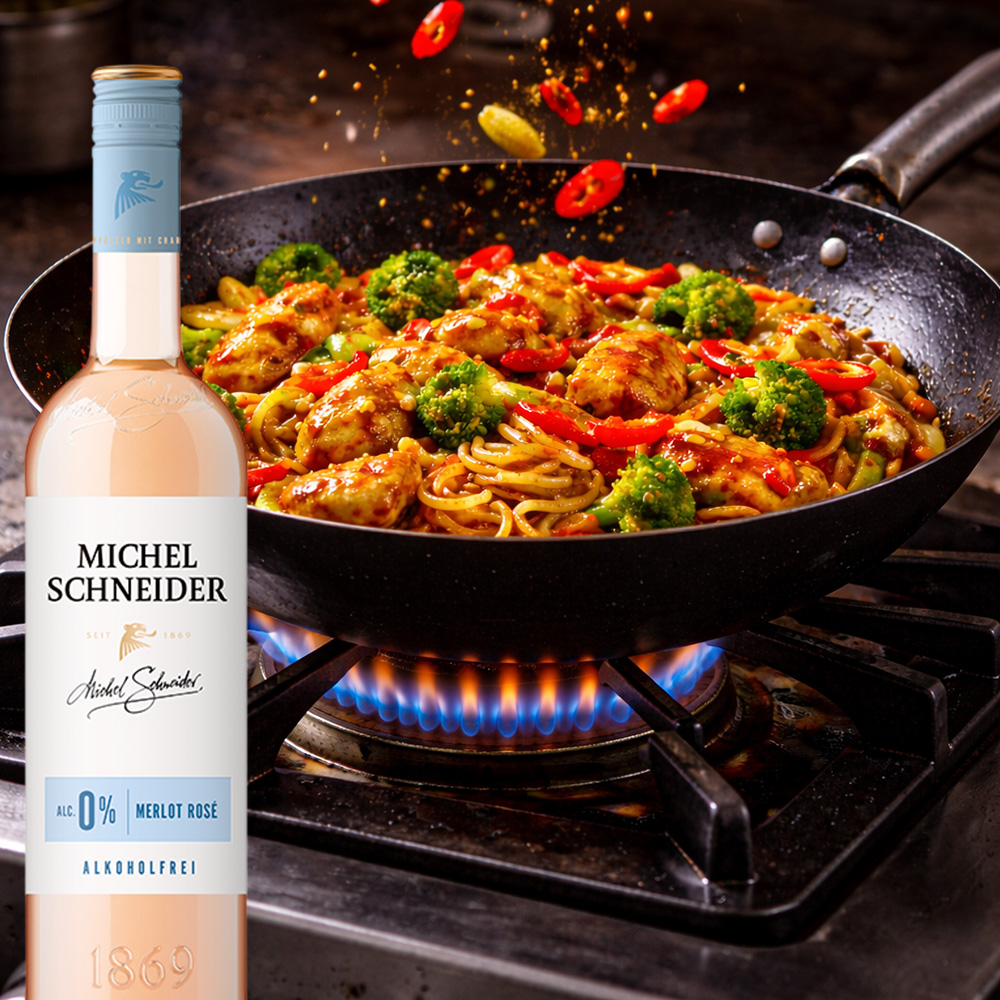 Michel Schneider Merlot Rosé, alkoholfrei, 0,75l